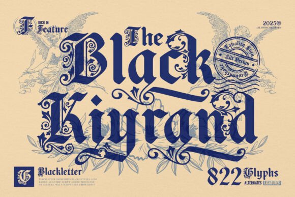 Black Kiyrand: Mastering Ornamental Blackletter Elegance