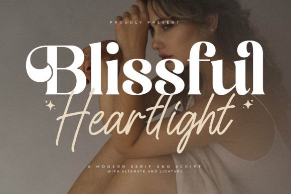 Elevate Your Brand with Blissful Heartlight Font Duo
