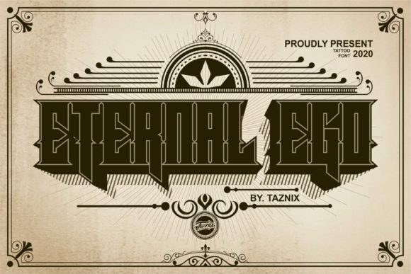 Eternal Ego: A Blackletter Font with Vintage Drama
