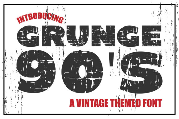 Grunge 90'S: The Display Font with Authentic Attitude