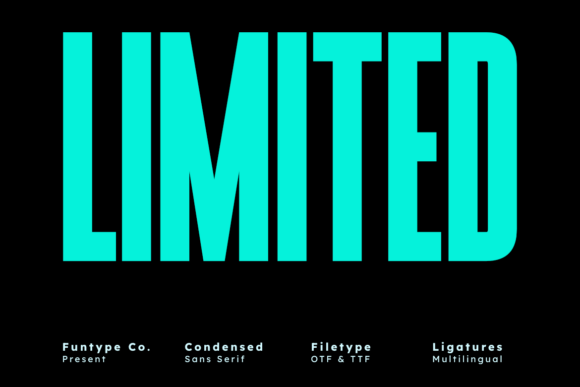 Limited: A Bold Sans Serif for High-Impact Design