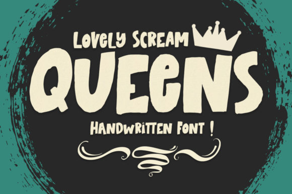 Lovely Scream Queens: A Handwritten Font with Authentic Character