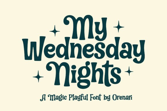 My Wednesday Night: A Playfully Spooky Typeface