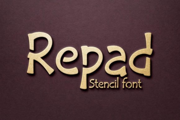 Repad Stencil: The Quirky Display Font for Laser and Engraving Projects