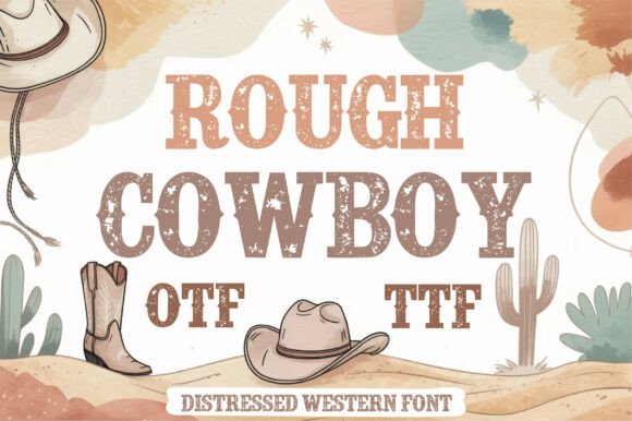 Rough Cowboy: A Typeface with Dust and Grit