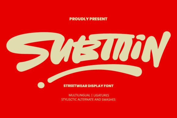 Subtain: Bold Streetwear Typography for Urban Brands